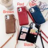 [SA33] Wallet ❤️ Strap ❤️ Leather ❤️ iphone case ❤️ iphone13 / Pro / MAX 